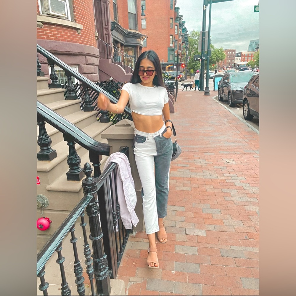 Double Color High Rise Jeans